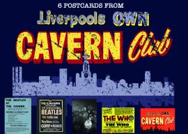 6 pack postcards featuring The Beatles at the Cavern Club